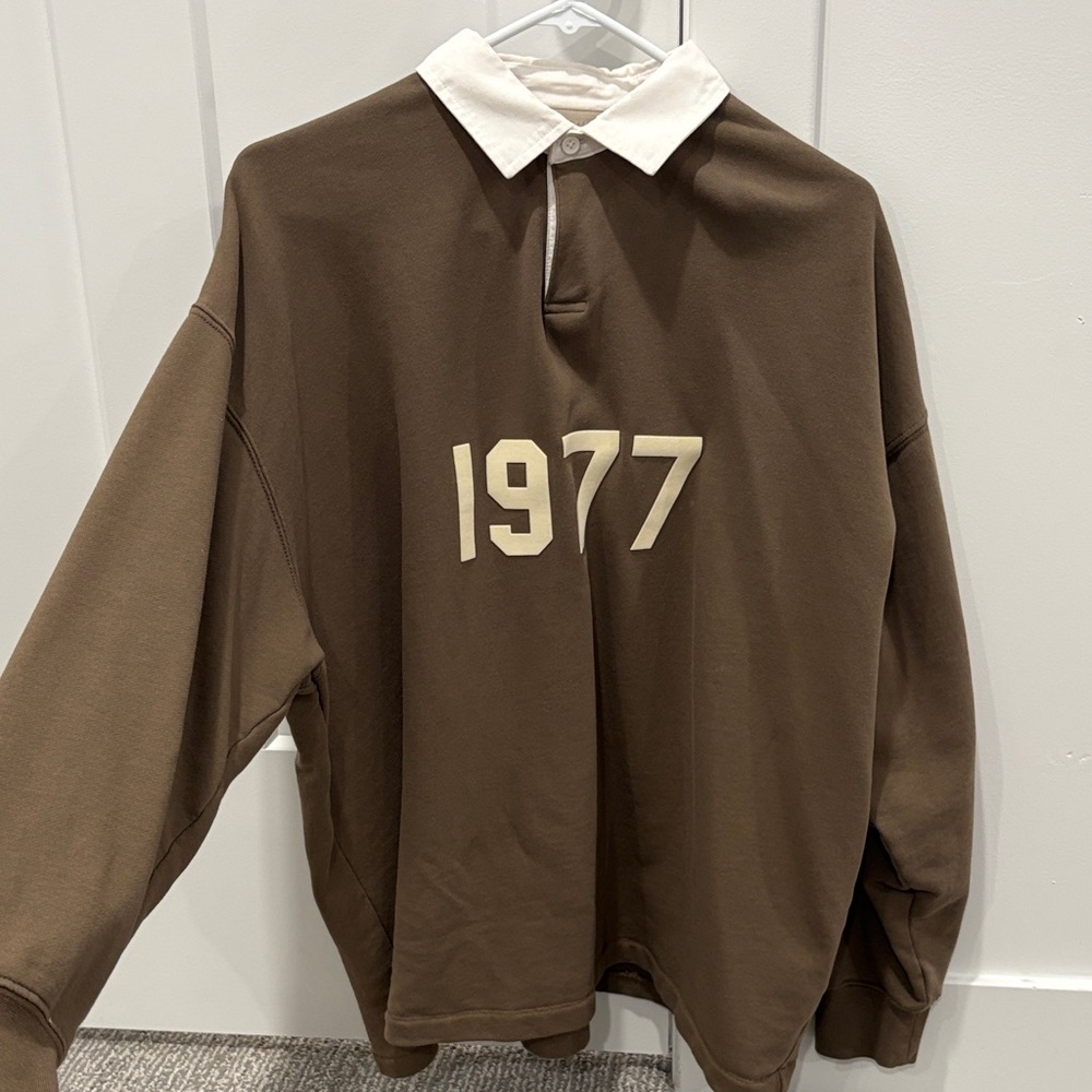 Fear of God Essentials Brown and Cream Top